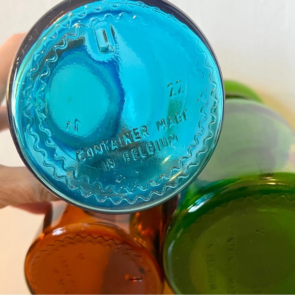 MCM Apothecary Jars Mid Century Glass Storage Canister Vintage Mushroom Lid - Picture 5 of 7